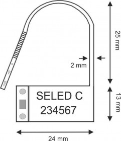 Zete seal plastic security seal