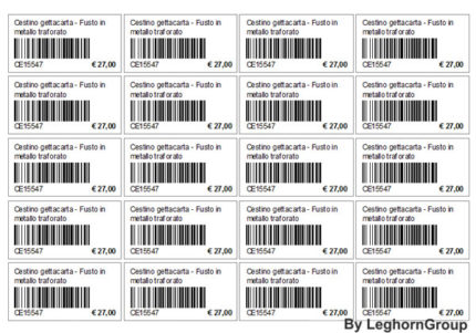 bar code security labels