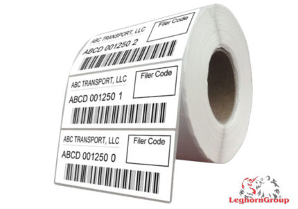 bar code security labels