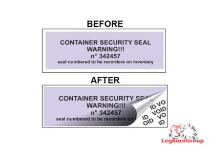 container void label seal