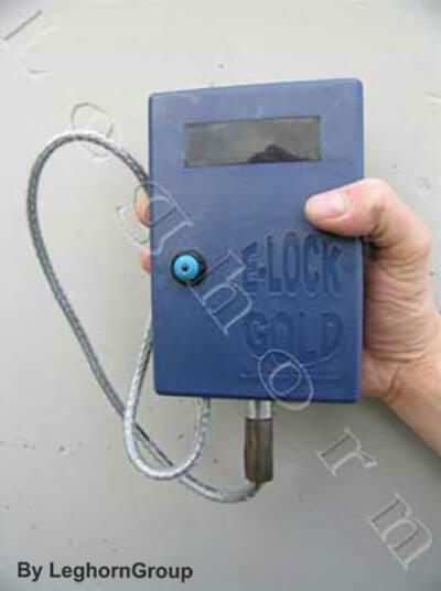 electronic seal containers e lock gold examples of use