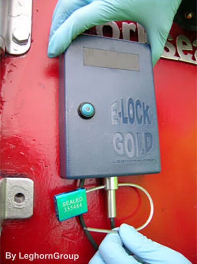 electronic seal containers e lock gold examples of use