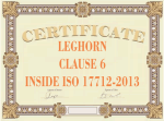 certificate clause 6 ISO 17712