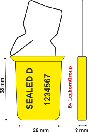 padlock seal 180-1 in-ya technical drawing